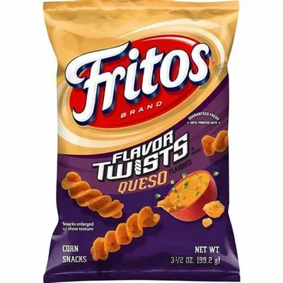 Fritos Flavor Twists Queso 3.5 oz Bag