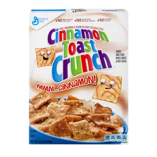 General Mills Cinnamon Toast Crunch Cereals Carton