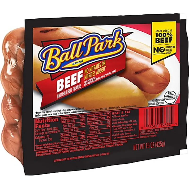 Ball Park Beef Hot Dogs view 1