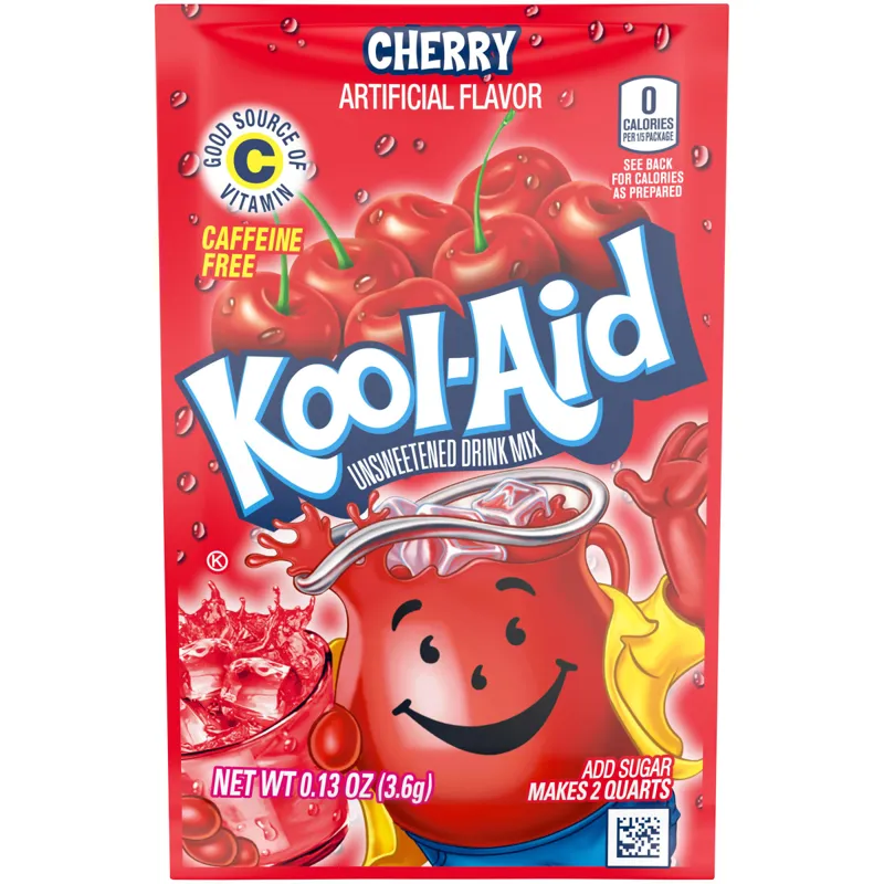 Kool-Aid Cherry Unsweetened Drink Mix Packet view 1