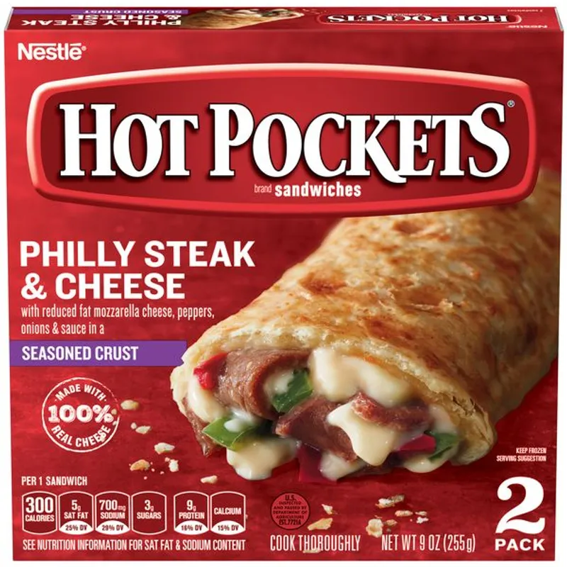 Hot Pockets Philly Steak & Cheese Box view 1