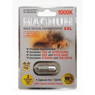 Magnum 1000K Silver XXL Male Enhancement Capsule 800 mg