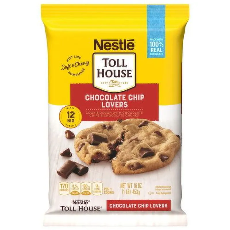 Nestle Toll House Chocolate Lovers Chocolate Chip Cookie Dough view 1