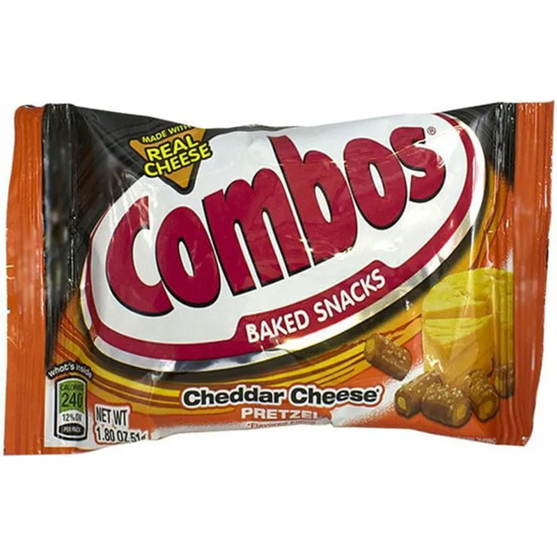 Combos Baked Snacks Cheddar Cheese Pretzel view 1