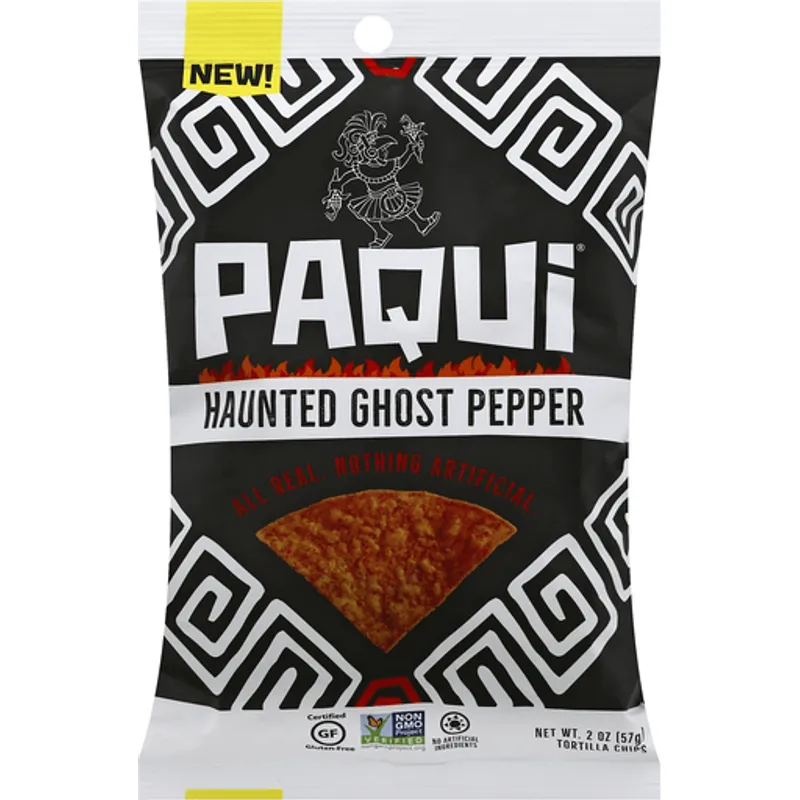 Paqui Tortilla Chips Haunted Ghost Pepper Bag view 1