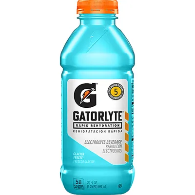 Gatorade Gatorlyte Electrolyte Beverage Glacier Freeze 20oz Bottle