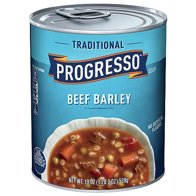 Progresso Traditional Beef Barley Soup 19 oz Can
