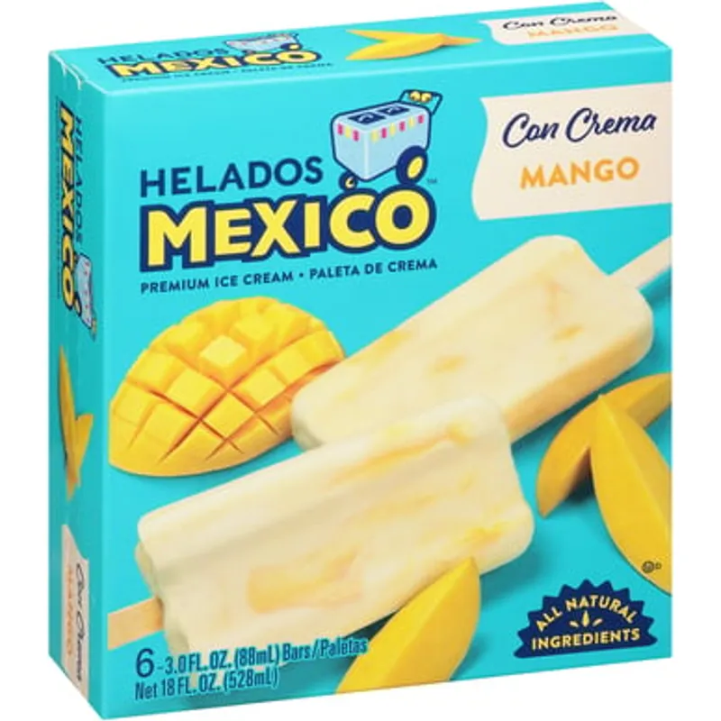 Helados Mexico Mango Premium Ice Cream Bar view 1