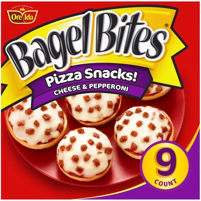 Bagel Bites Cheese & Pepperoni Mini Bagel Pizza Snacks view 1