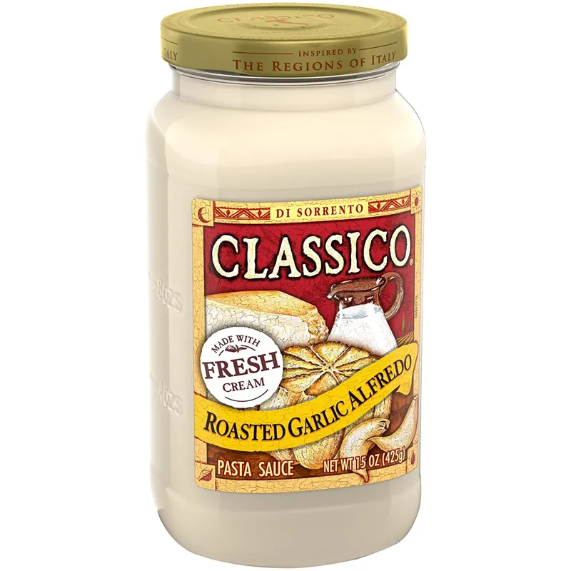 Classico Roasted Garlic Alfredo Sauce Jar view 1