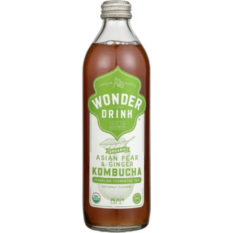 Wonder Drink Asian Pear Ginger Kombucha view 1