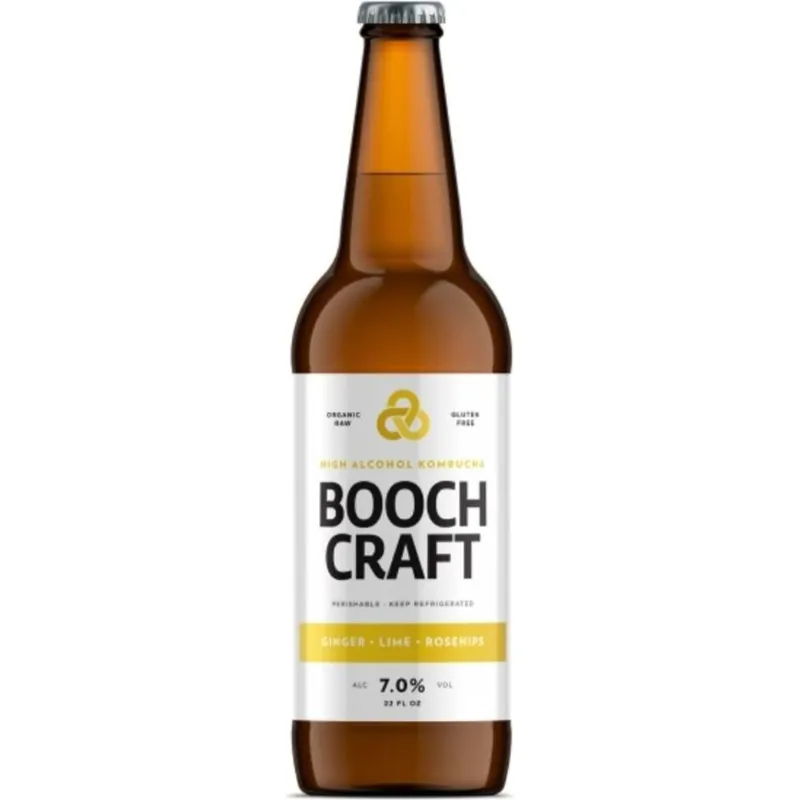 Boochcraft Ginger Lime Hard Kombucha view 1