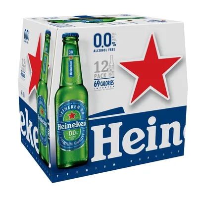 Heineken 0.0 Non-Alcoholic Beer 12-pack 11.2 oz bottles