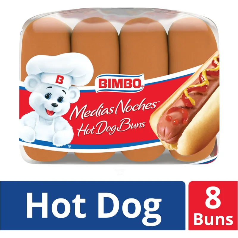 Bimbo Bimbollos Medias Noches Hot Dog Buns view 1
