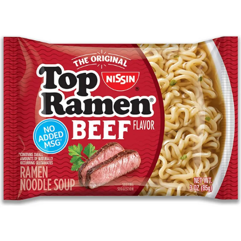 Nissin Top Ramen Beef view 1