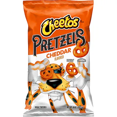 Cheetos Wheat Pretzels, Cheddar Flavored 10 Oz Bag
