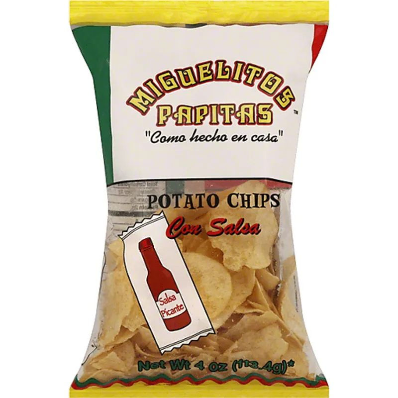Miguelitos Papitas Potato Chips Con Salsa view 1