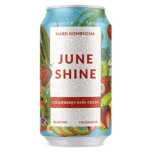 JuneShine Strawberry Kiwi Crush Hard Kombucha