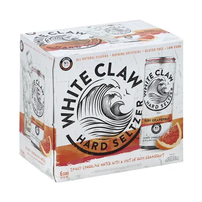 White Claw Ruby Grapefruit 6pk 12 oz Can