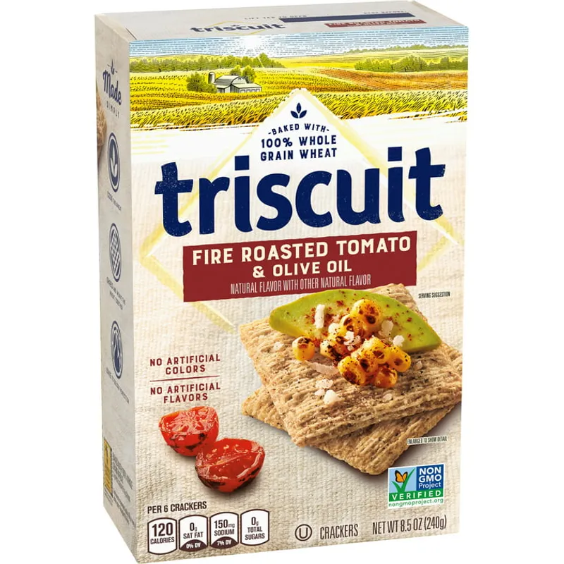 Triscuit Crackers Fire Roasted Tomato & Olive Oil Box view 1