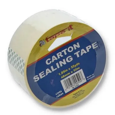 Tape It Clear Carton Sealing Tape 1.89 in x 55 yd 55yd