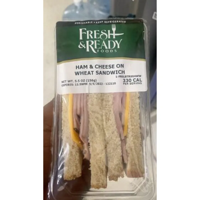Fresh & Ready Ham & Cheese Sandwich on Wheat view 1
