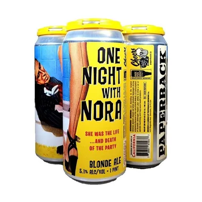 Paperback Brewing One Night With Nora Blonde Ale 4-pack 64oz can