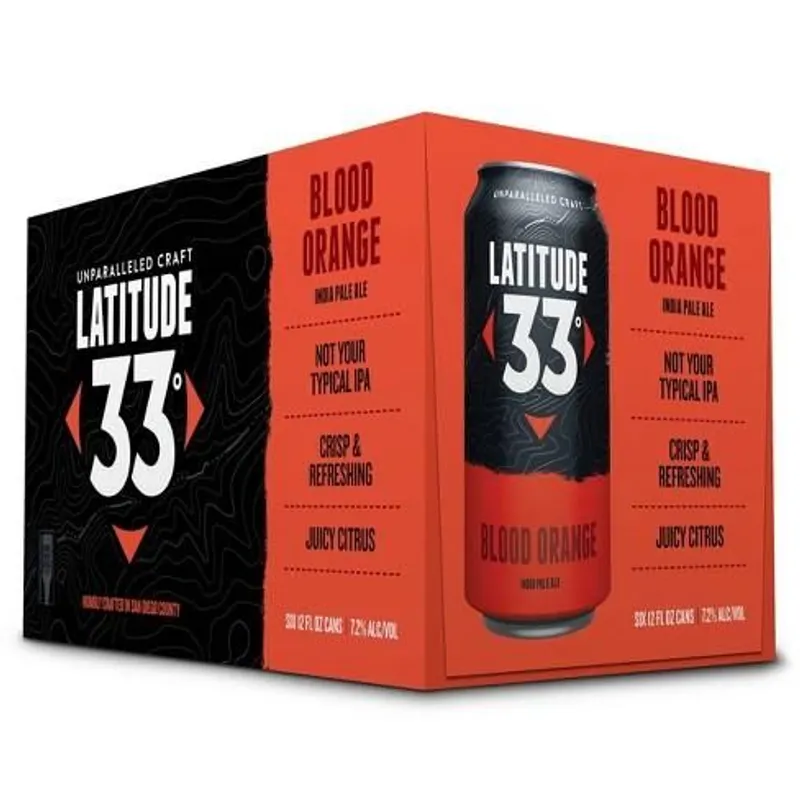 Latitude 33 Blood Orange Hard Seltzer view 1