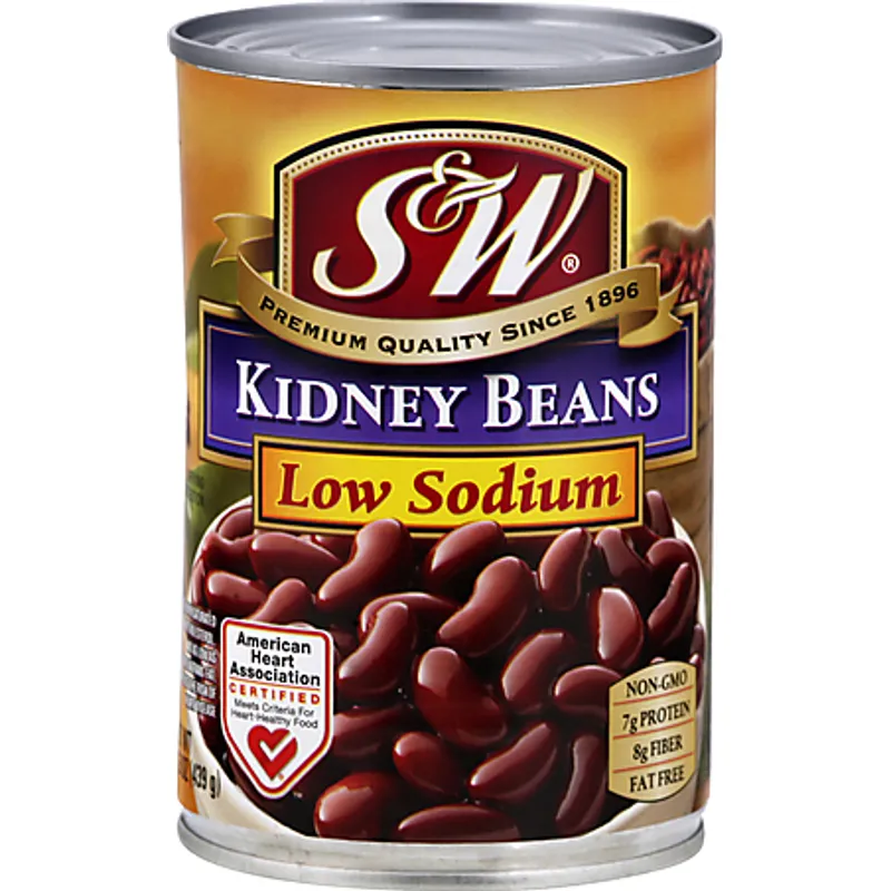 S&W Kidney Beans, Low Sodium view 1