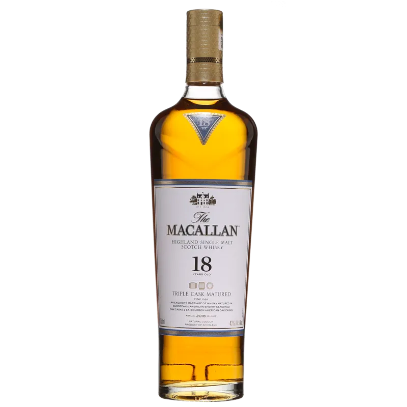 The Macallan Fine Oak Highland Single Malt Scotch Whisky 18 Year view 1