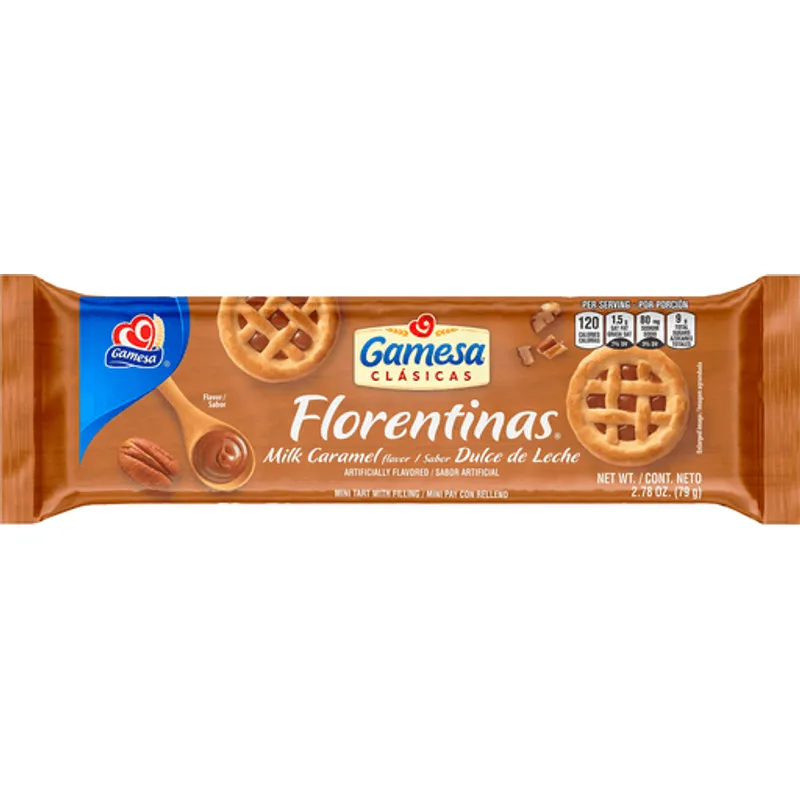 Gamesa Florentinas Milk Caramel Sandwich Cookies view 1