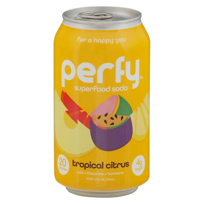 Perfy Tropical Citrus Superfood Soda view 1