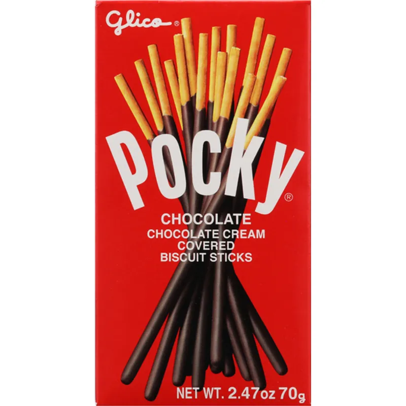 Pocky Chocolate Cream Covered Biscuit Sticks view 1