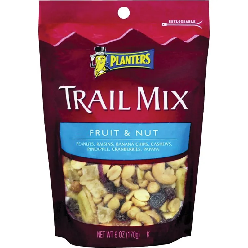 Planters Trail Mix Fruit & Nut - Peanuts, Raisins, Banana Chips, Cashews, Pineapple, Cranberries Box view 1