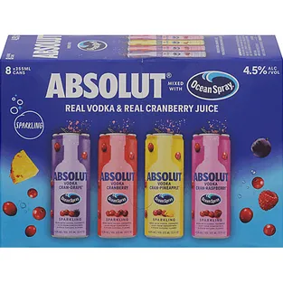 Absolut Vodka Sparkling Cranberry