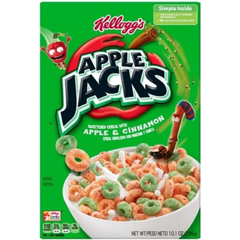 Apple Jacks Cereal Box view 1