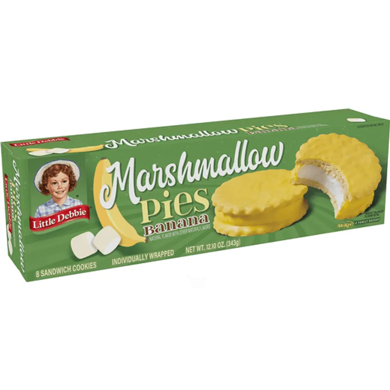 Little Debbie Banana Marshmallow Pies Box view 1