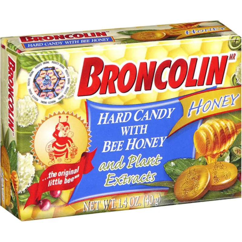 Broncolin Cough Drops Box view 1