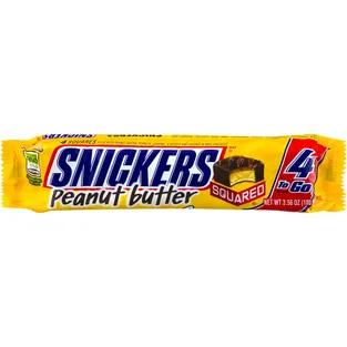 Snickers Candy Bar Peanut Butter - Squared - to Go - Twist to Close