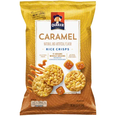 Quaker Caramel Rice Crisps 3.52 oz Bag