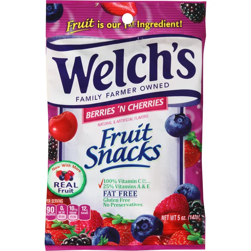 Welch's Berries And Cherries Fruit Snacks view 1