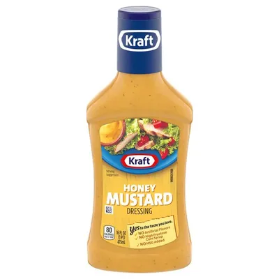 Kraft Honey Mustard Dressing 16 oz Bottle