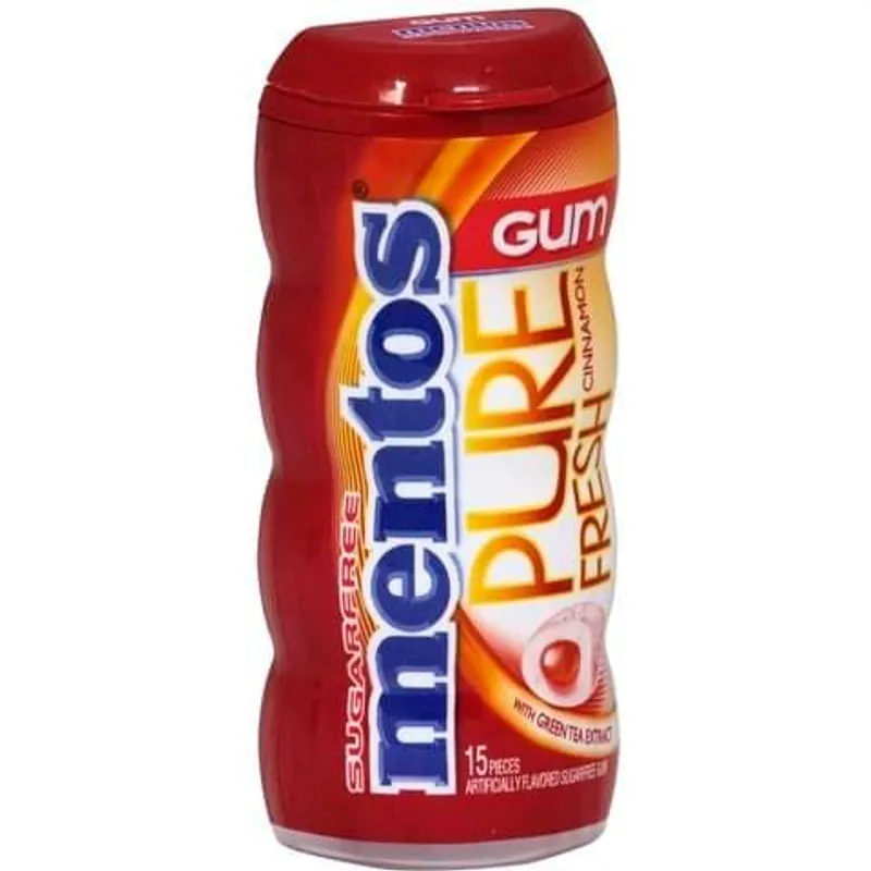 Mentos Sugarfree Cinnamon Gum Jar view 1