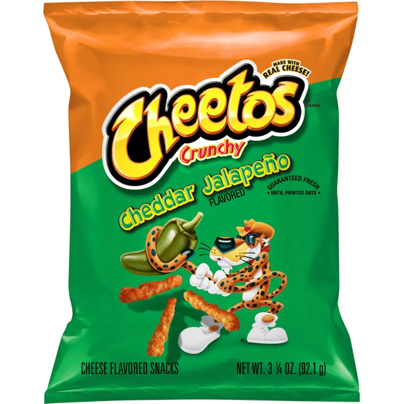 Cheetos Crunchy Cheese Snacks Cheddar Jalapeno view 1