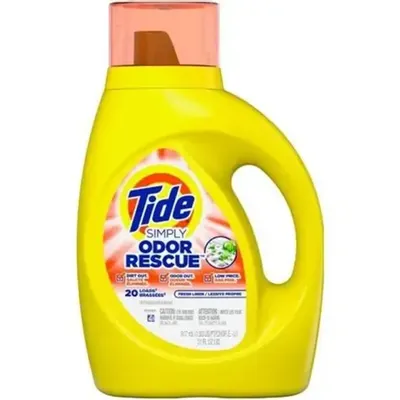 Tide Simply Odor Rescue Fresh Linen Liquid Laundry Detergent 31 oz Bottle