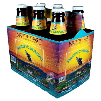 North Coast Pacific Magic IPA 6 Pack 12 oz Bottles