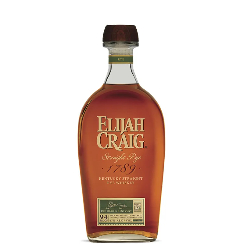 Elijah Craig Straight Rye Whiskey view 1