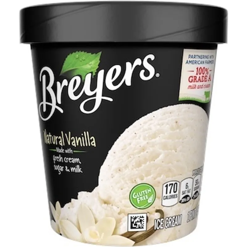 Breyers Natural Vanilla Ice Cream view 1