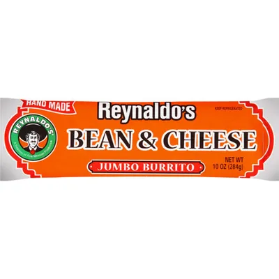 Reynaldo's Bean & Cheese Jumbo Burrito 10oz Count