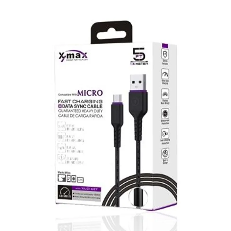 X-MAX Fast USB Charging Cable Type-C Black view 1